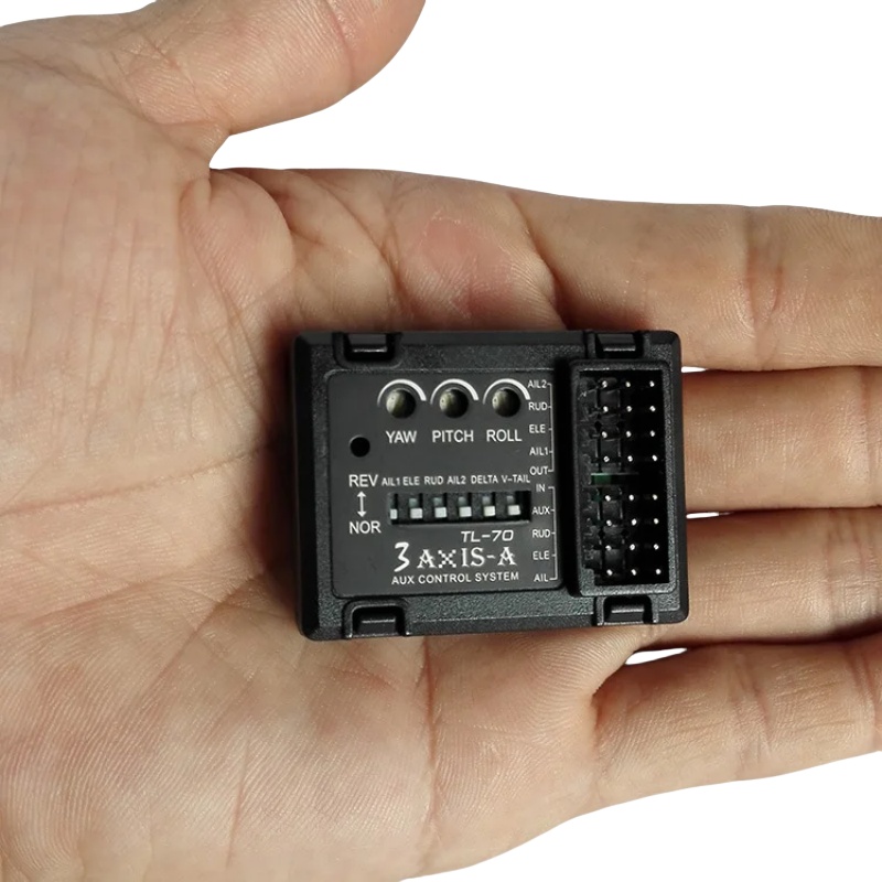 Drone Rc Controller - 3-Achsen-Gyro-Flugcontroller TL70 Auto-Balance-Stabilisator für RC-Flugzeuge mit