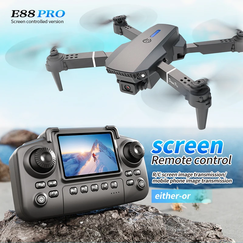 Drone Rc Bolide - Professionelle E88 PRO Drohne mit Bildschirm