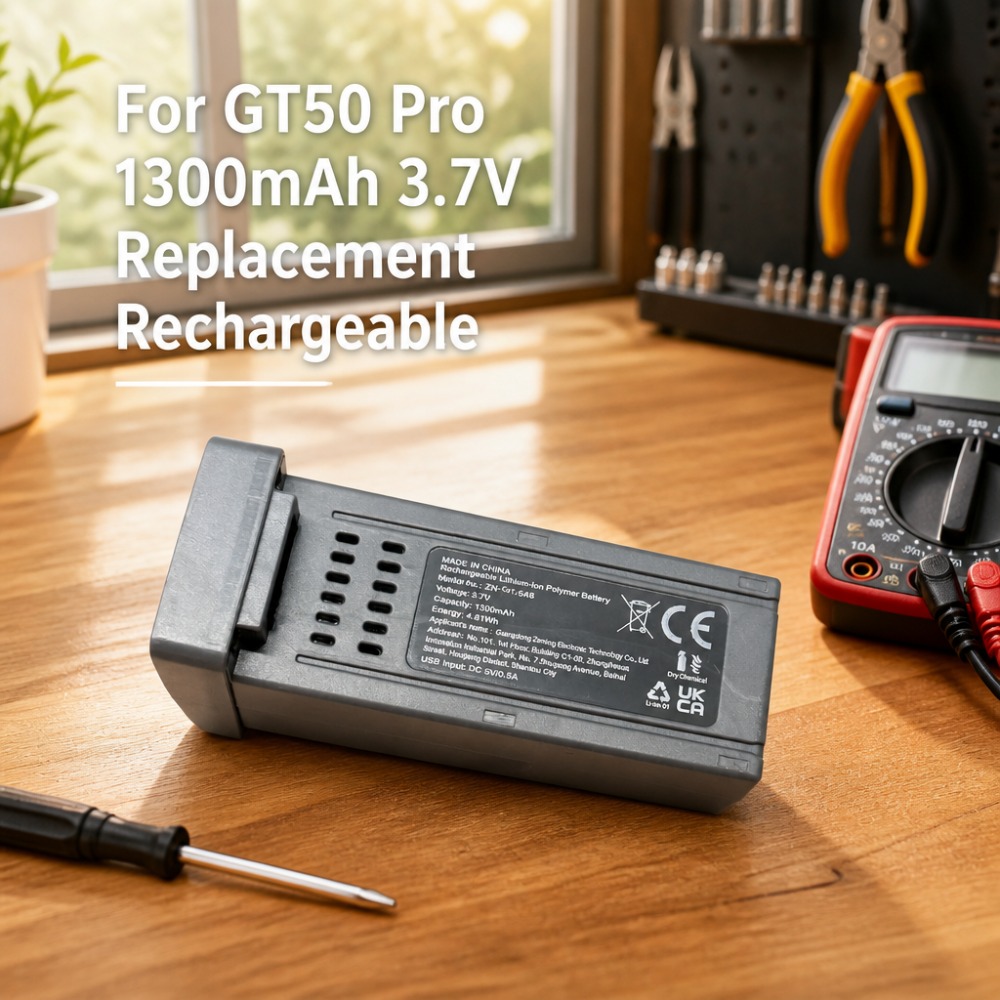 Drone Rc Gt50 - 1300mAh 3,7V Wiederaufladbare Li-Ionen-Batterie für GT50
