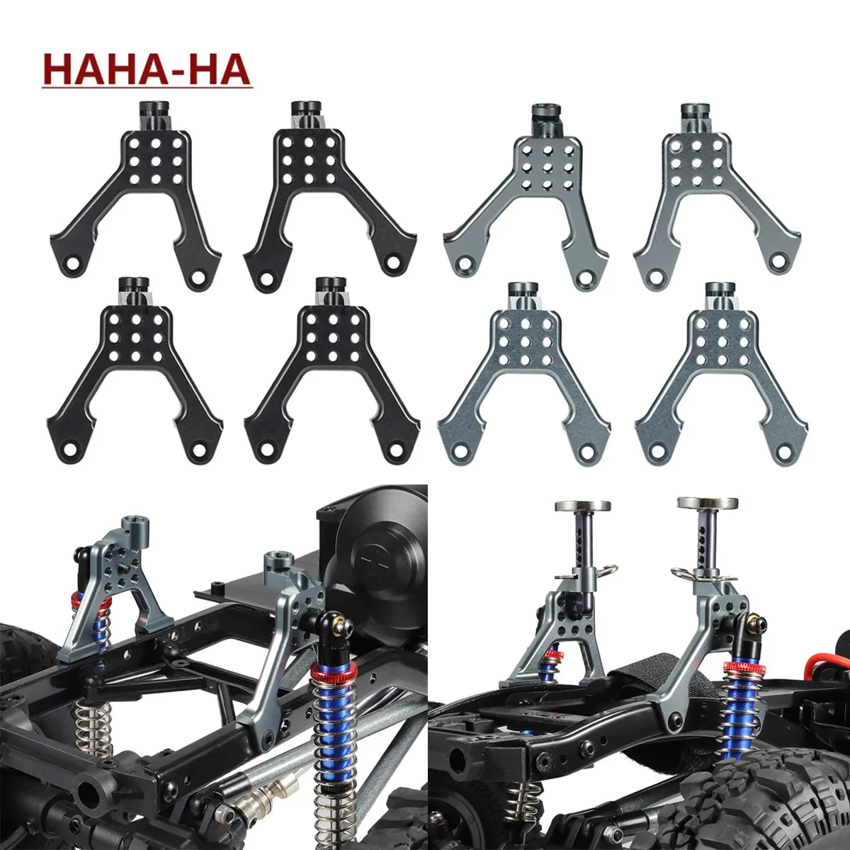 Rc Rock Crawler - 4 Stücke Aluminium Vorne Hinten Shock