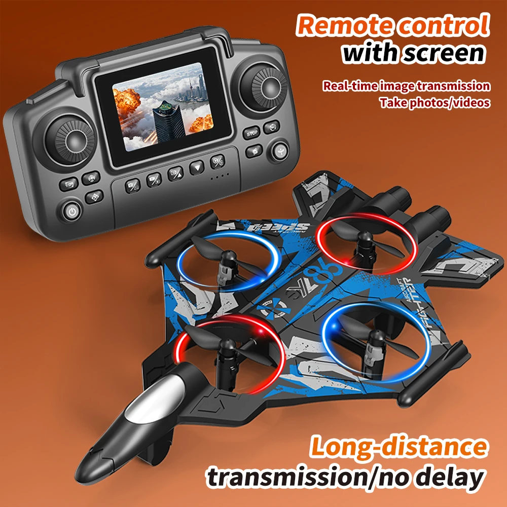 Drone Rc Jet - YL86 RC-Flugzeug mit Kamera-Hubschrauber, dreistufig schaltendes