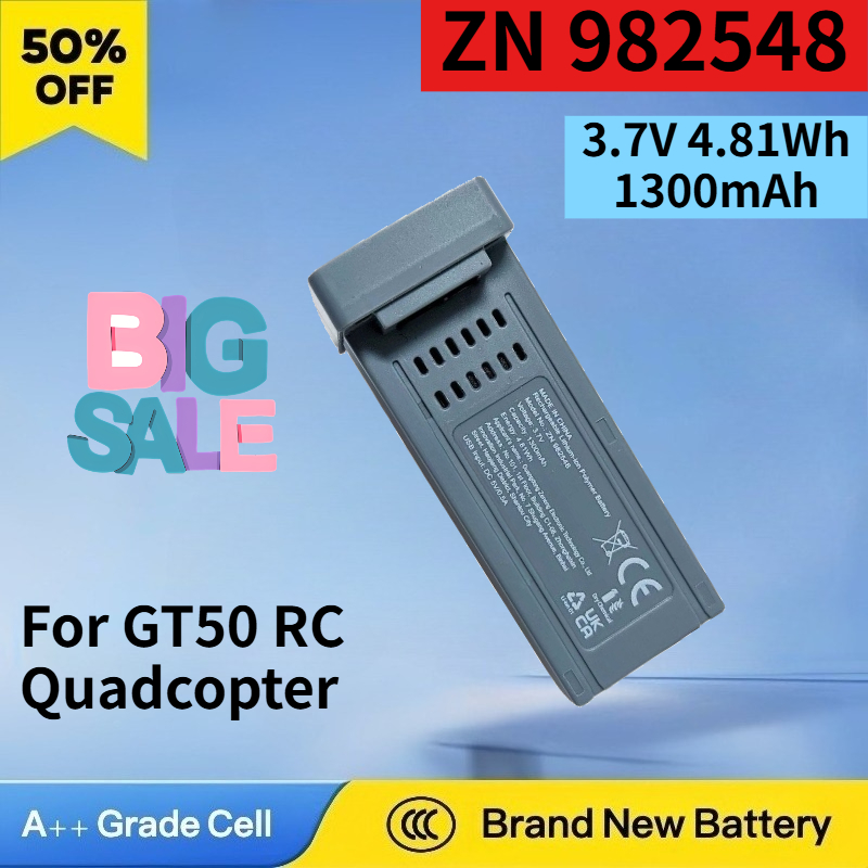 Drone Rc Gt50 - Neuer ZN 982548 3,7V 4,81Wh 1300mAh