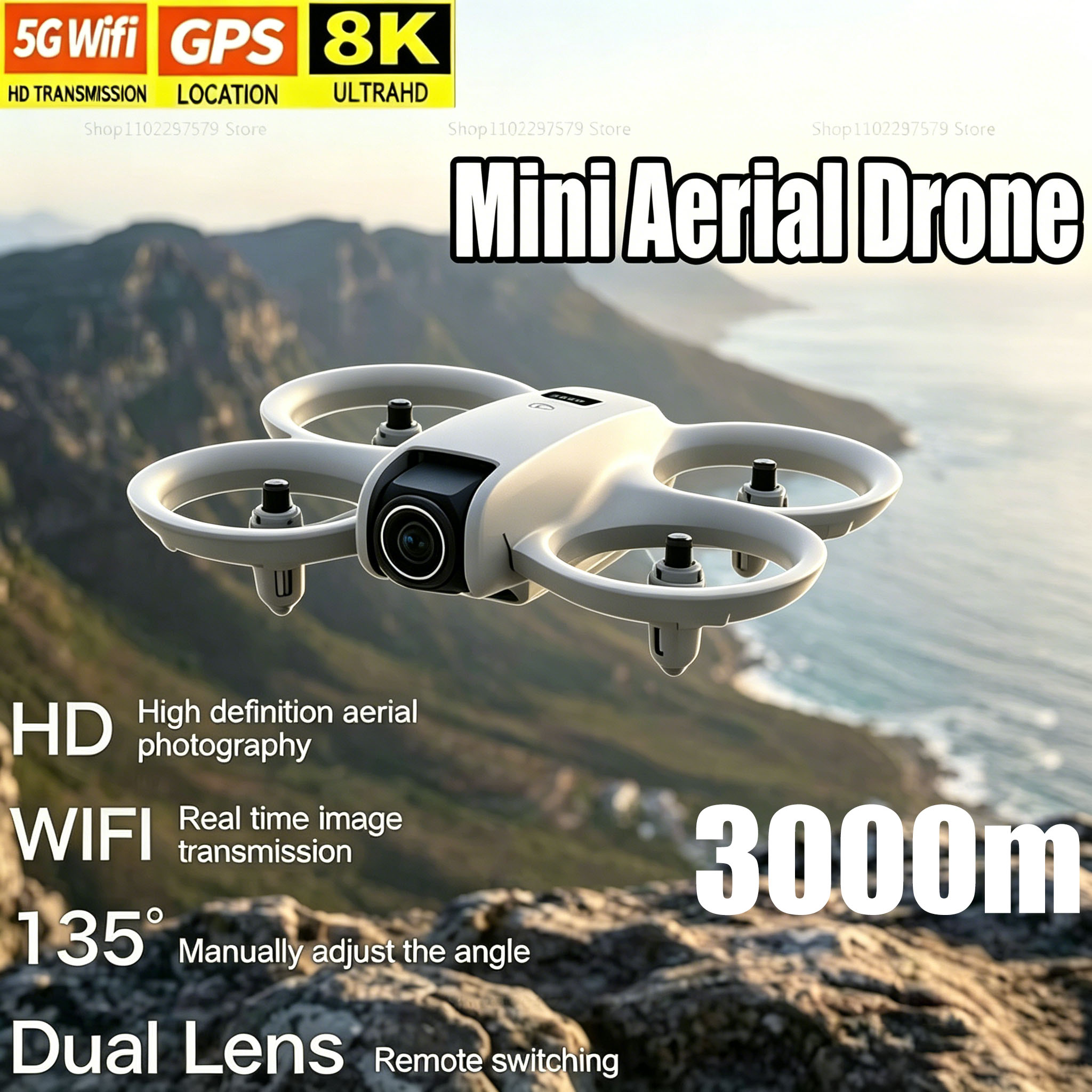 Drone Ae Rc - Mini-Drohne mit 8K HD-Kamera FPV Faltbarer