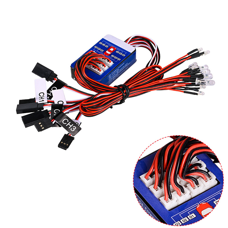 Drone Rc Bolide - RC 12 LED-Beleuchtungssystem-Kit Intelligente Simulationslichter 1/10