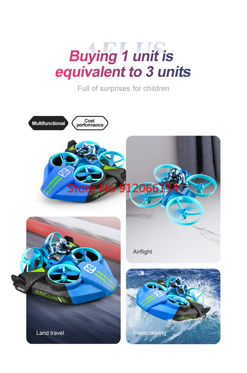 2.4G RC Flugzeug Auto Boot 3-i – Drone Rc Game Bewertung und Preis