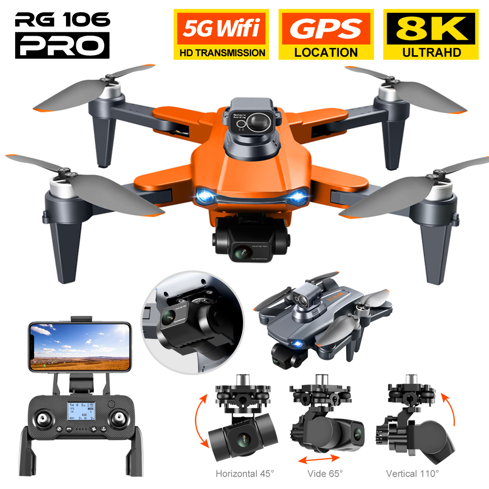 RG106 PRO Drone 8k Dual Kamera – Drone Rc Fpv Manual Bewertung und Preis