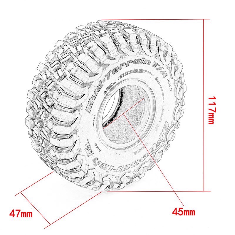 RC Auto 1,9 Zoll 117mm Gummi R – Rc Rock Crawler Bewertung und Preis