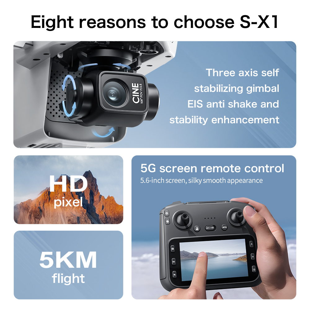 Lenovo S-X1 Drohne 8K HD Profe – Drone Ae Rc Bewertung und Preis