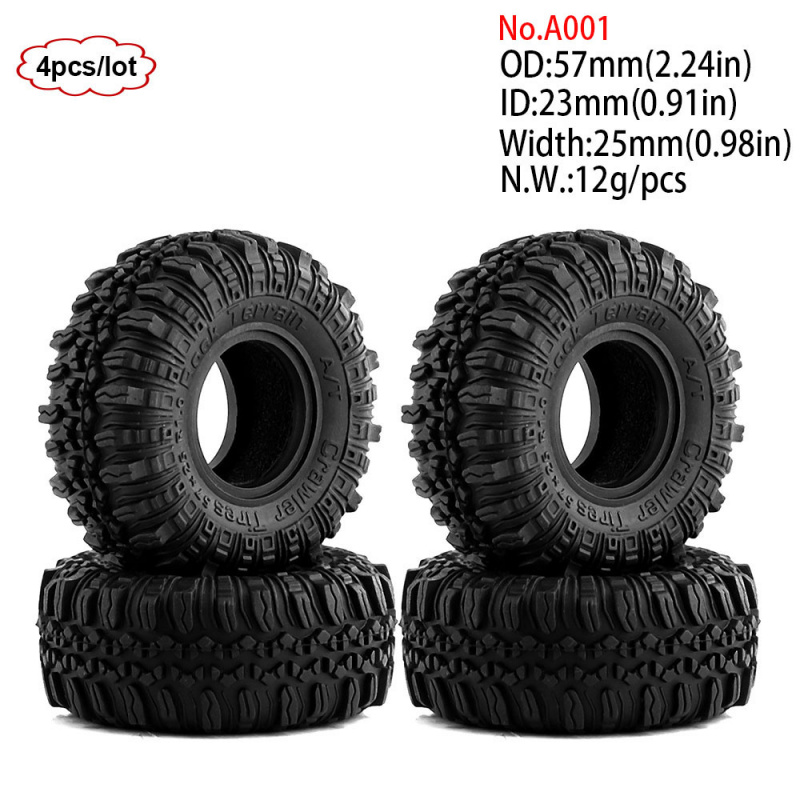 4 Stück 1,0 Zoll 57-67mm RC Cr – Rc Rock Crawler Bewertung und Preis