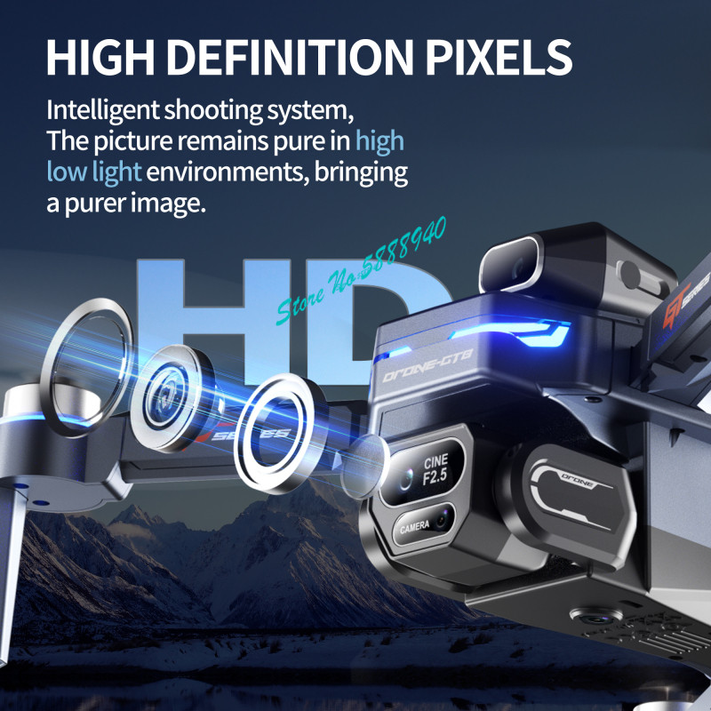 Bürstenloser 8K ESC Drei-Kamer – Drone Rc Fpv Manual Bewertung und Preis