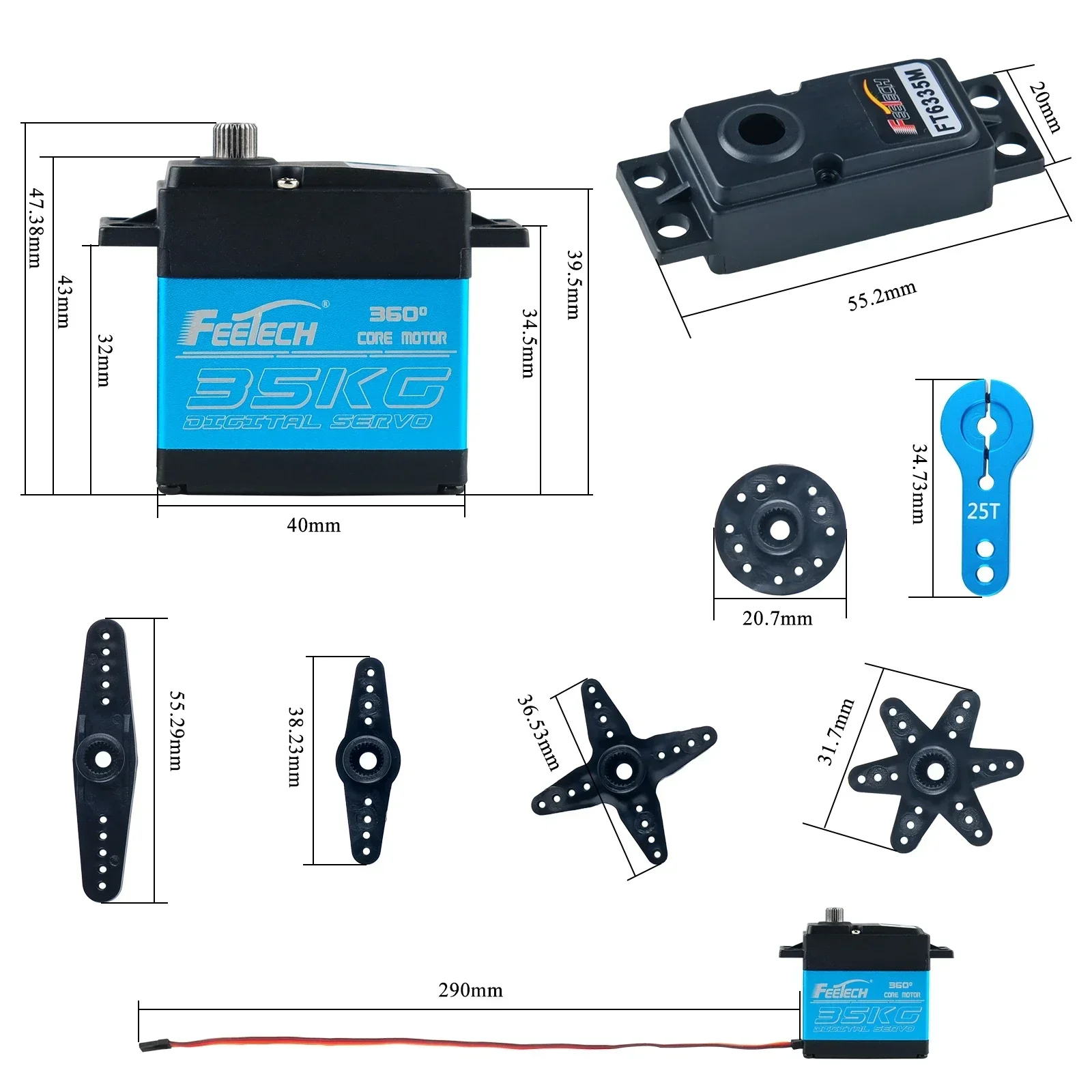 Feetech FT6335M Digital RC Ser – Drone Rc Jet Bewertung und Preis
