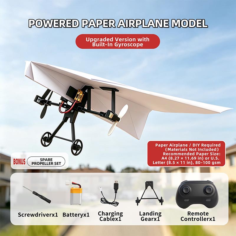 RC Papierflugzeug-Bausatz mit  – Drone Rc Jet Bewertung und Preis
