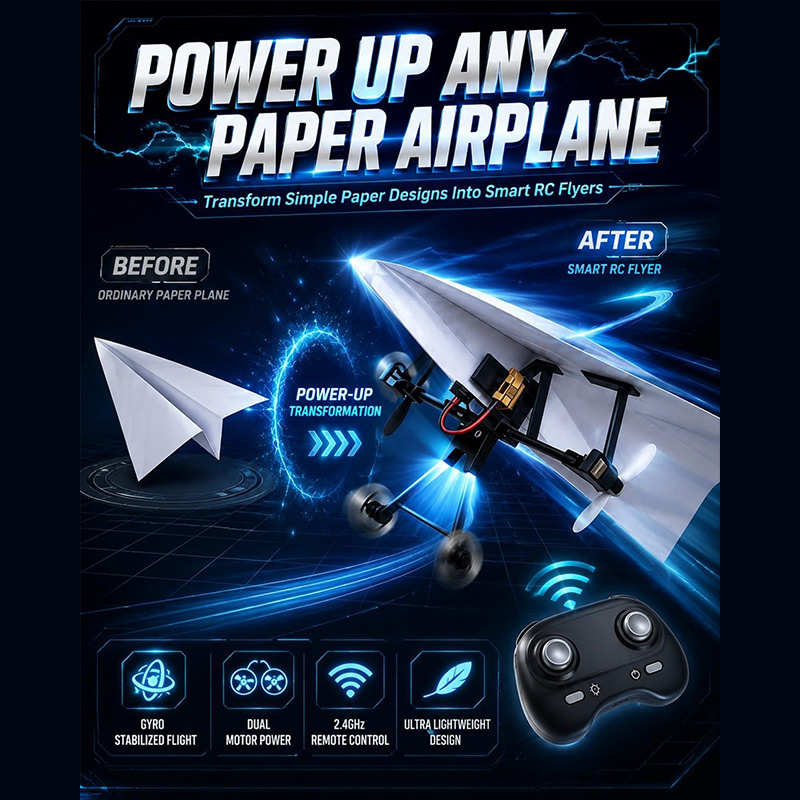 RC Papierflugzeug-Bausatz mit  – Drone Rc Jet Bewertung und Preis