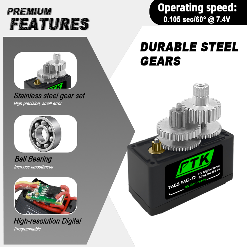PTK 7452 MG-D 9g Digital Servo – Drone Rc Aircraft Bewertung und Preis