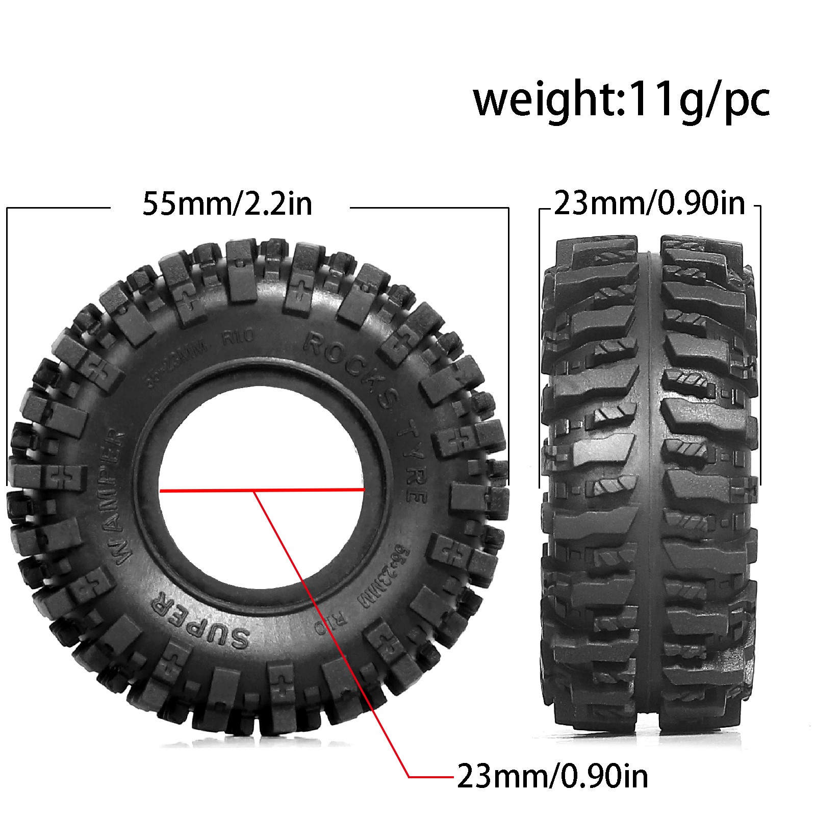 1.0 RC Crawler-Reifen 1/24 1/1 – Rc Rock Crawler Bewertung und Preis